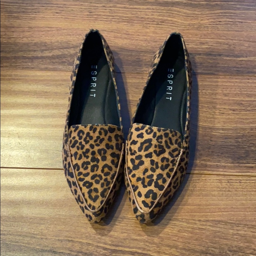 ESPRIT LEOPARD BLAIR LOAFER FLATS